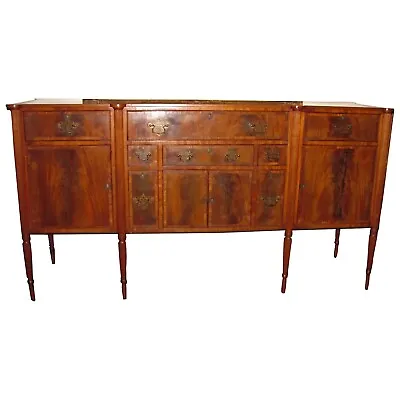 Antique American Federal Mahogany Sideboard Boston Circa 1810 • $12500