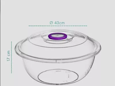 Mixing Bowls With LID Cooking BakingSalad Food 16L • £15.99