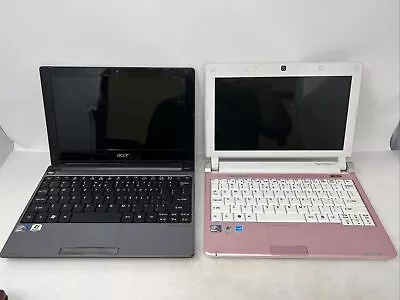 (Lot Of 2) Aspire One 10.1  Intel Atom Notebooks  Windows Xp And Windows7 • $30.60