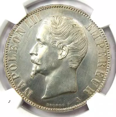 1856-A France PROOF Napoleon III 5 Francs Coin 5F - NGC Proof Detail (PR / PF) • $3930.25