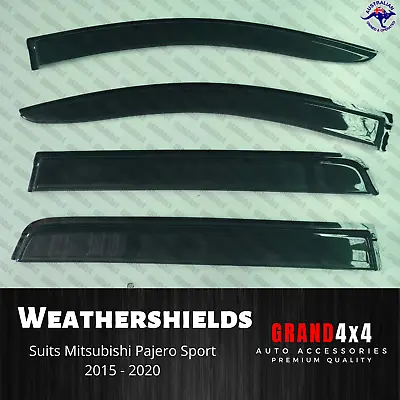Weathershields Window Visors To Suit Mitsubishi Pajero Sport QE QF 2015-2023 • $52