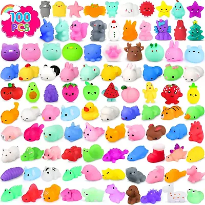 100Pcs Squishies Squishy Toys Mochi Squishy Toy For Kids Party Favors Mini Kawa • $26.92