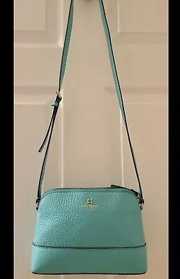 Kate Spade Crossbody Bag Teal Mini Dome GUC • $40