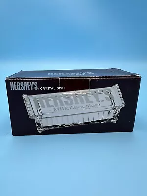 Shannon Crystal Dish HERSHEY'S Chocolate Candy Bar Dish With Lid W/Box • $22