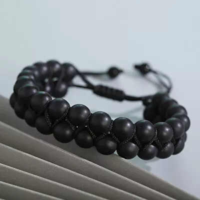 Men's Triple Protection Weight Loss Therapy Slimming Heamtite Bead Bracelet Gift • $8.54