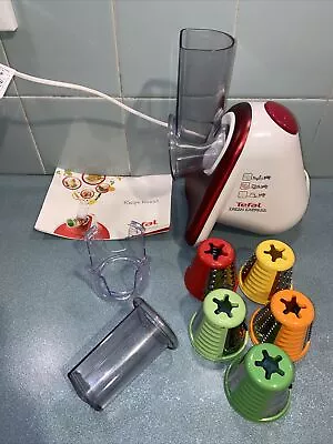 Tefal Fresh Express Electric Slicer & Grater 5 Blades Vegetables Fruit • $200