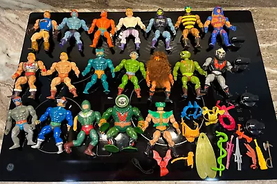 Mattel Masters Of The Universe (MOTU) Lot Of 19 Vintage Action Figures 1980s!! • $31