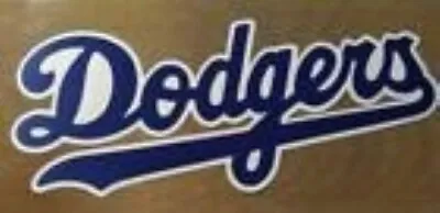 HUGE LOS ANGELES DODGERS  IRON-ON PATCH - 4.5  X 10.5  • $10.21