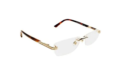 Swarovski Dara SW5089 28B Gold Rimless Metal Optical Eyeglasses Frame 56-14-135 • $168