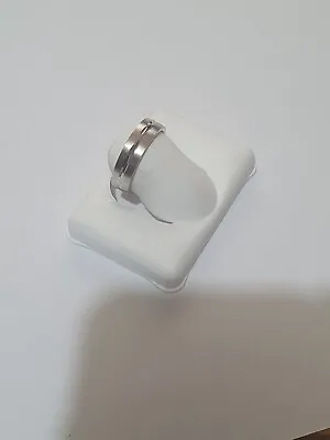  Silver Ladies Patterned Ring Size M • £7.45