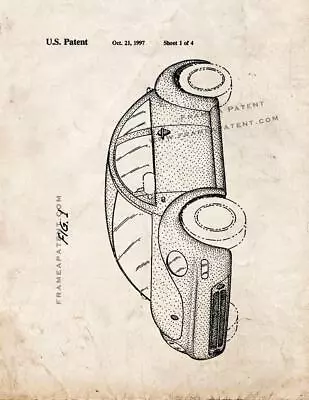 Volkswagen Beetle Car Patent Print Old Look • $12.96