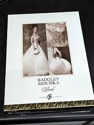 Barbie Badgley Mischka Bride Doll Limited Edition 2003 Gold Label Collector  • $189