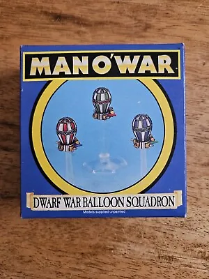 Warhammer Man O' War Dwarf War Balloon Squadron Boxed Metal OOP • £29.95