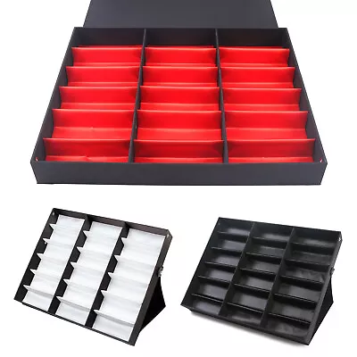 $29 • Buy 18 Slots Eyeglasses Glass Sunglasses Storage Display Case Stand Holder Box AU