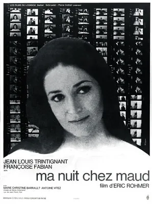 Eric Rohmer's Ma Nuit Chez Maud French Movie Poster  • $6.49
