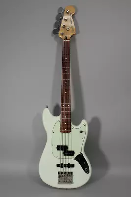 2019 Fender Mustang Bass PJ - Olympic White • $950