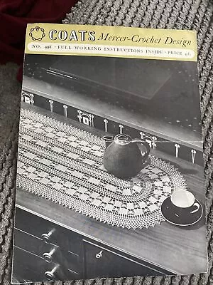 Crochet Pattern - Coats Mercer-Crochet  Table Runner   No 498 • £1.50