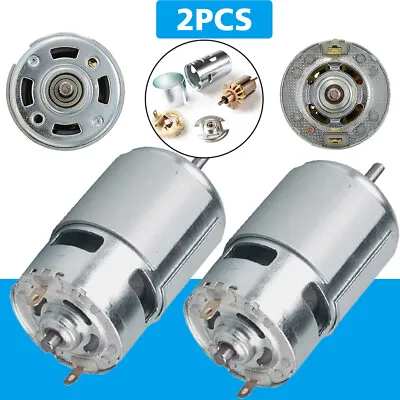 1/2X 775 DC12V-24V 10000RPM Large Torque Motor Ball Bearing High Power Low Noise • £7.69