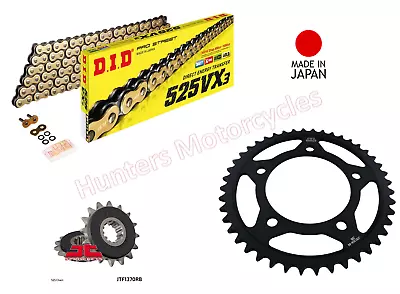 Honda XL1000 Varadero DID Gold X-Ring Chain And JT RB Black Sprocket Kit Set • $131.82