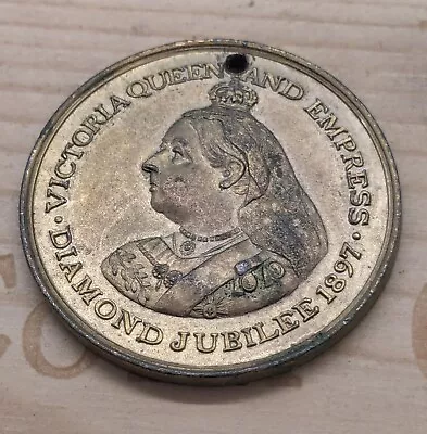 Queen Victoria Diamond Jubilee 1897 Commemorative Medallion • £4.99