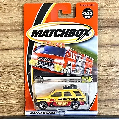 Matchbox #100 Isuzu Rodeo With 2000 Logo On Spare Tire Yellow New On Card • $3.99