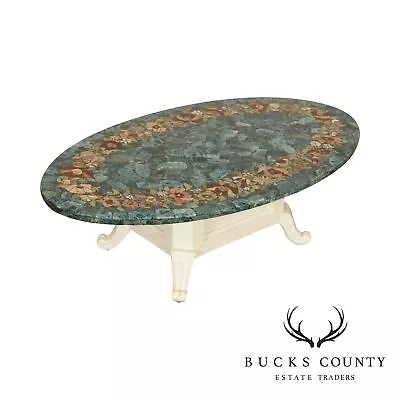 Mid Century Mosaic Marble Top Coffee Table • $1095