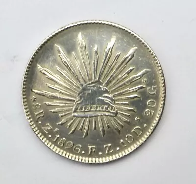 Mexico 1896 F.z. 8 Reales - Silver • $49