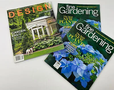 $5.40 • Buy Lot Of 3 Design New England + Fine Gardening Magazine,2012 March/April,June 2019