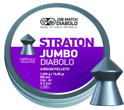 JSB Exact Straton Jumbo .22 Pellets Tin Of 500 Shooting Hunting Target Pest • £18.60