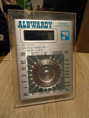 £19.99 • Buy RARE Vintage ALBWARDY Dubai Marine Engineering Electronic World Clock - SPARES
