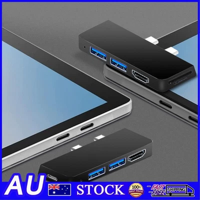 $24.24 • Buy 6-in-1 USB Hub High Speed Transmission For Surface Pro 8/9/X
