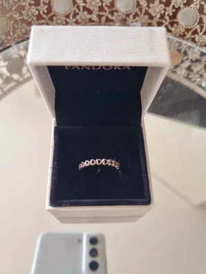 $25 • Buy PANDORA Heart Chain Ring NEW In Box Size Large 💫