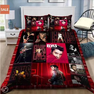 Music Gift For Lovers - Elvis Presley V2 Full Bedding Duvet Covers Set (4pcs) • $69.99