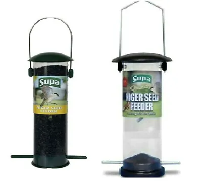 SUPA NIGER FEEDER Standard Or Metal : Wild Garden Bird Feeding Bp Nyjer Seed  • £8.99