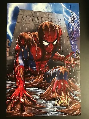 SPIDER-MAN Art Print SIGNED By GREG HORN MIKE ZECK Art Print 11x17 NYCC 2019 • $44.99