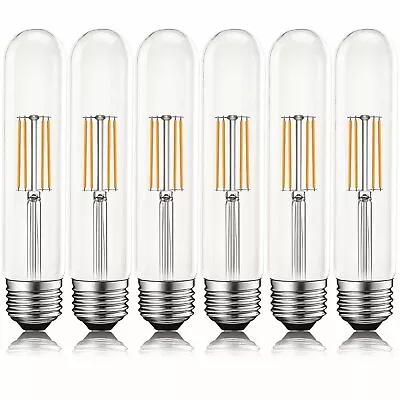 6x Luxrite T9 LED Filament Edison Tubular Bulb 60W Equiv. 2700K 550lm E26 Base • $49.95