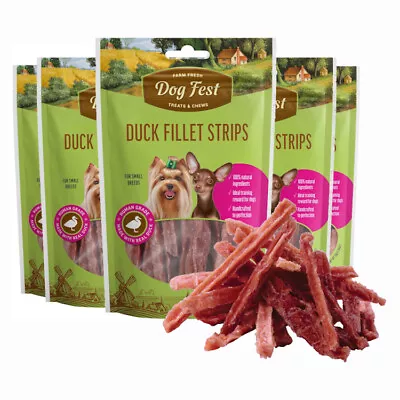 DUCK FILLET STRIPS (Pack Of 5) - Duck Meat Stick Dog Treats From Dog Fest • $19.99