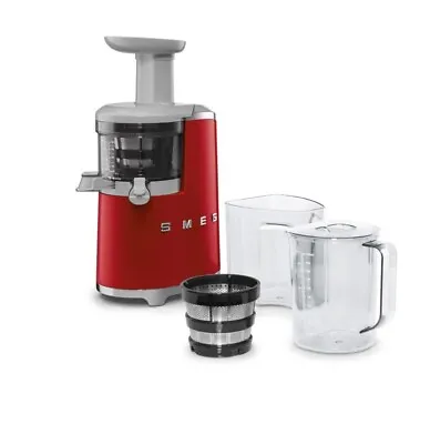 Brand New Smeg Sjf01pbuk In Red 150w Slow Juicer Retro Style Aesthetic • £335