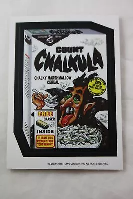 Count Chalkula Topps 2012 Wacky Packages Old School 4 Sticker Trading Card • $1.74