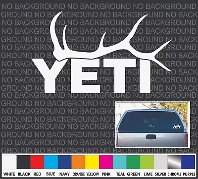 YETI Elk Deer Hunting Boat Cooler Car Truck Window Decal Sticker Laptop 7 • $2.75