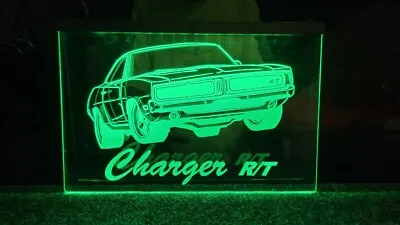 Charger Dodge 1969 RT 440 Mopar  7 Color LED  Led Neon Light Wall Sign Man Cave • $49