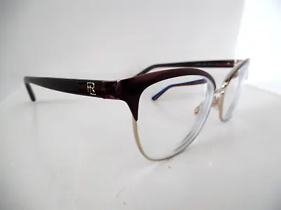 Ralph Lauren Brown & Gold Oval Eye Glasses RL 5099 9395 55 16 140 • £18