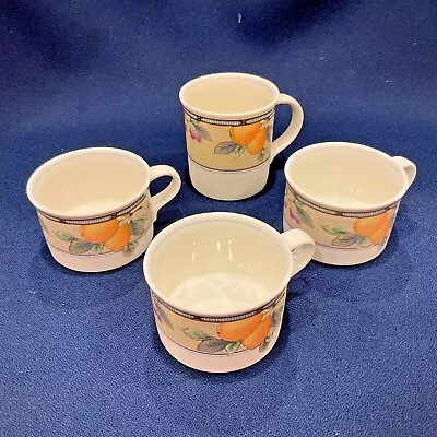 4 Mikasa Intaglio Garden Harvest 3 Cups & 1 Coffee Mugs Tea Tall & Short Exc Set • $8.83