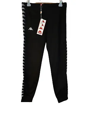 Kappa Womenswear Sports Joggers Tracksuit Bottoms Black Medium RRP £44.99 BNWT • £11.99
