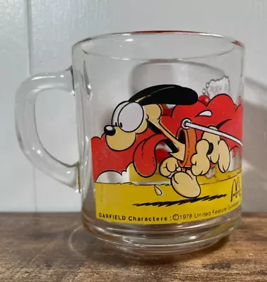 Vintage 1978 Garfield Glass Mugs From McDonalds-  Use Your Friends Wisely  • $14.95