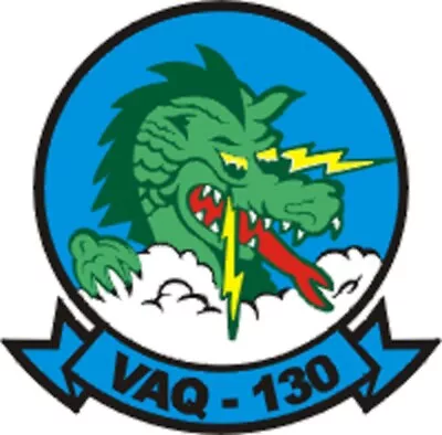 US Navy VAQ-130 Electronic Attack Sq 130 Zappers Decal - 4  W X 3.94  H Decal • $13.99