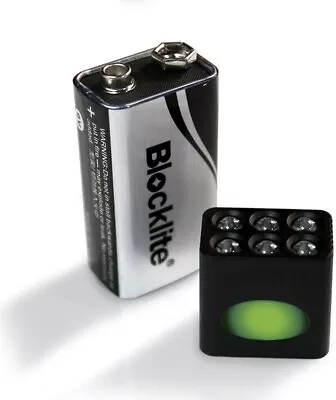 Blocklite 9V Flashlight For Emergencies And Automobiles Battery SW-805-6-BLISTER • $11.93