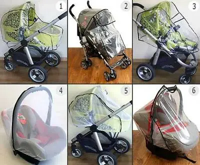 £7.99 • Buy Universal Rain Cover For Baby Car Seat / Pushchair / Stroller / Pram / Carrycot
