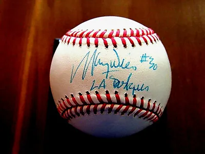 Maury Wills # 30 Mvp La Dodgers 2nd Baseman Signed Auto Vintage Onl Baseball Jsa • $119.99