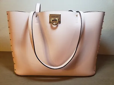 MICHAEL KORS MANHATTAN LARGE TOTE SMOOTH LEATHER SHOULDER BAG COLOR Powder Blush • $139.99